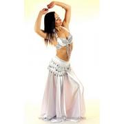 costume danseuse orientale blanc